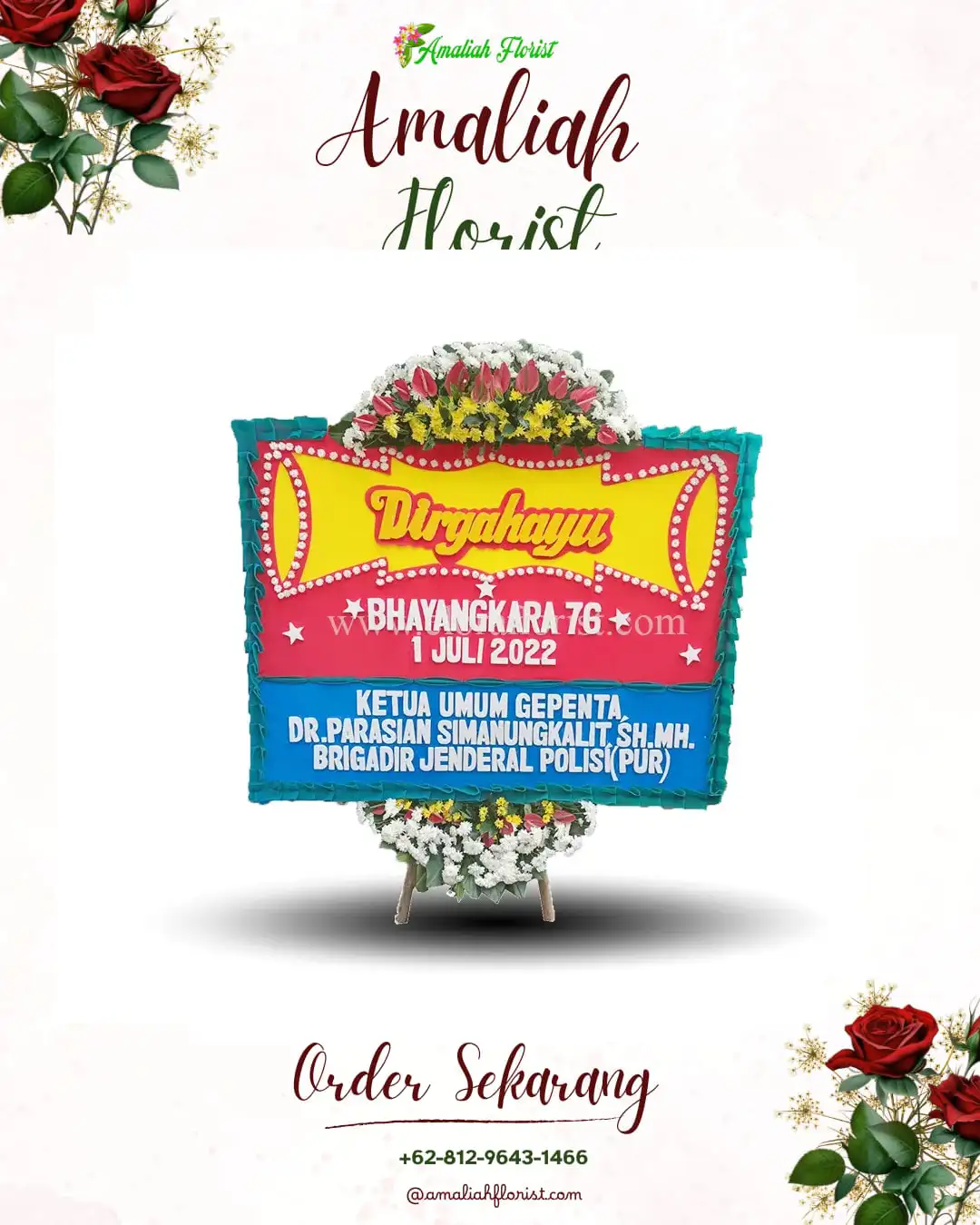 Papan Bunga HUT Ulang Tahun Sentajo Raya